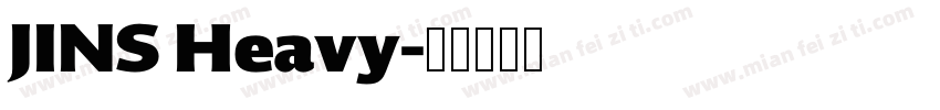 JINS Heavy字体转换